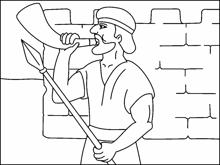 32 Joshua And The Battle Of Jericho Coloring Pages - Zsksydny Coloring
