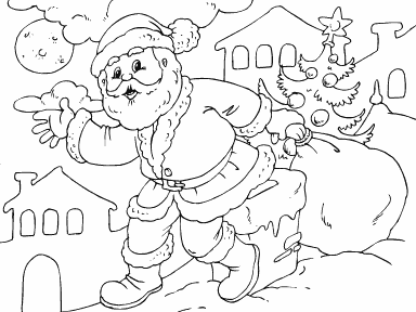 Santa on Roof