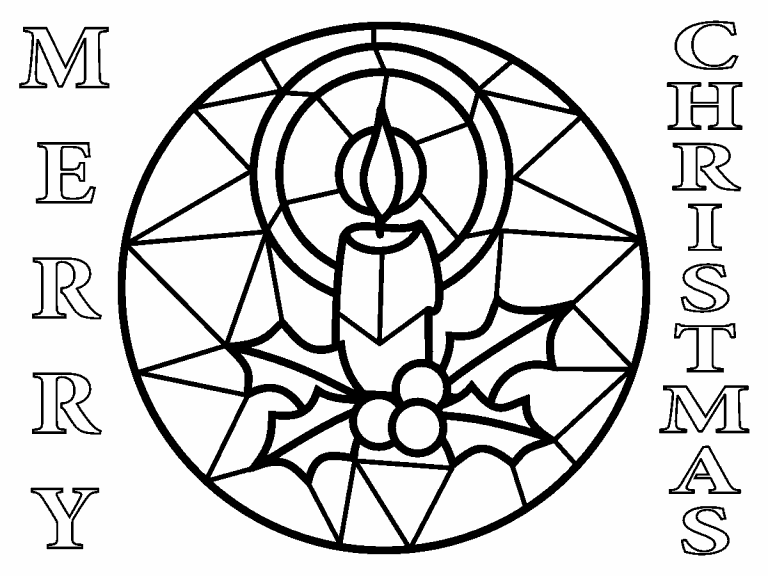 Stained Glass coloring page - Coloring Pages 4 U