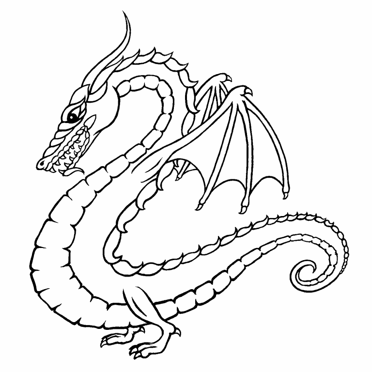 Jewel Dragon coloring page - Coloring Pages 4 U