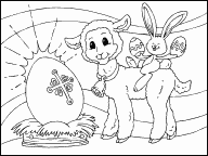 Easter Lamb, Egg, Bunny