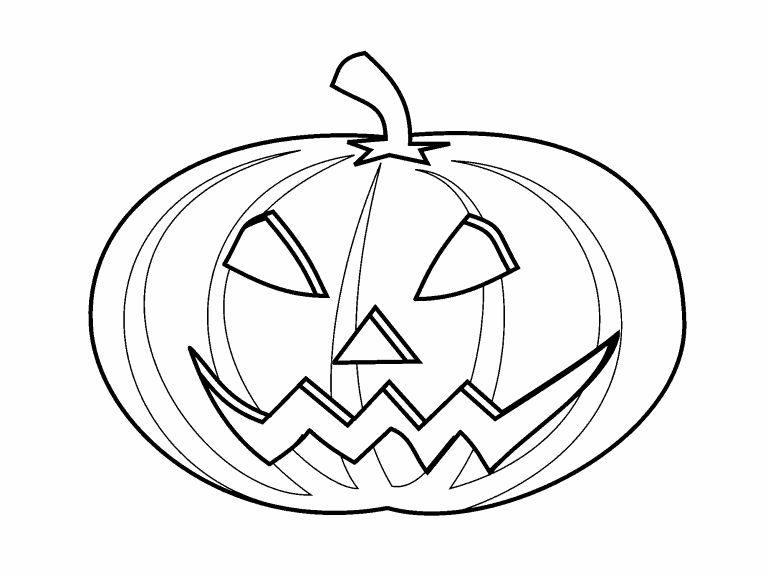 Jack-O-Lantern coloring page - Coloring Pages 4 U
