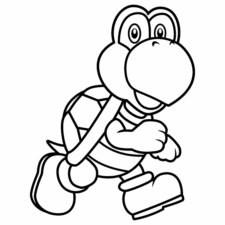 Koopa Troopa Coloring Page Coloring Pages 4 U