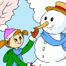 Winter coloring book