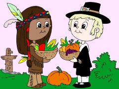 thanksgiving_indianandpilgrim