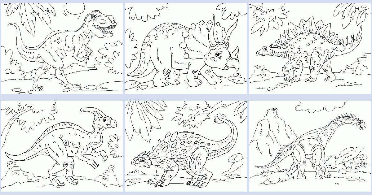 Dinosaur coloring book - Coloring Pages 4 U