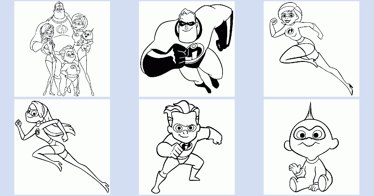 incredibles violet coloring pages