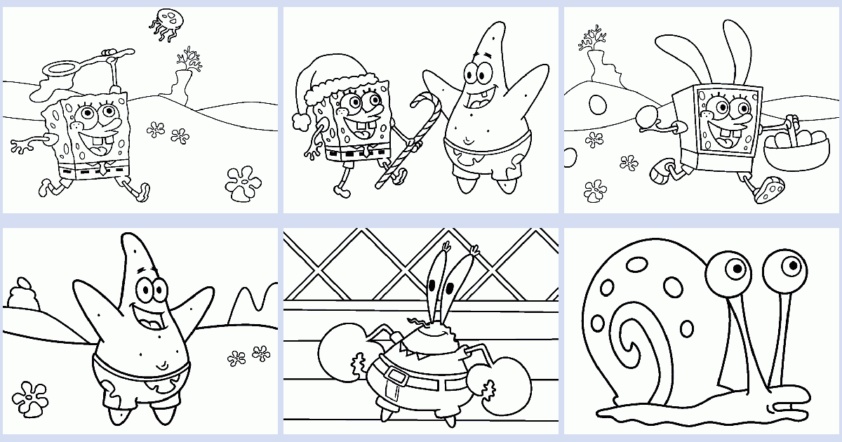 52 Collections Spongebob Coloring Pages Online  Latest HD