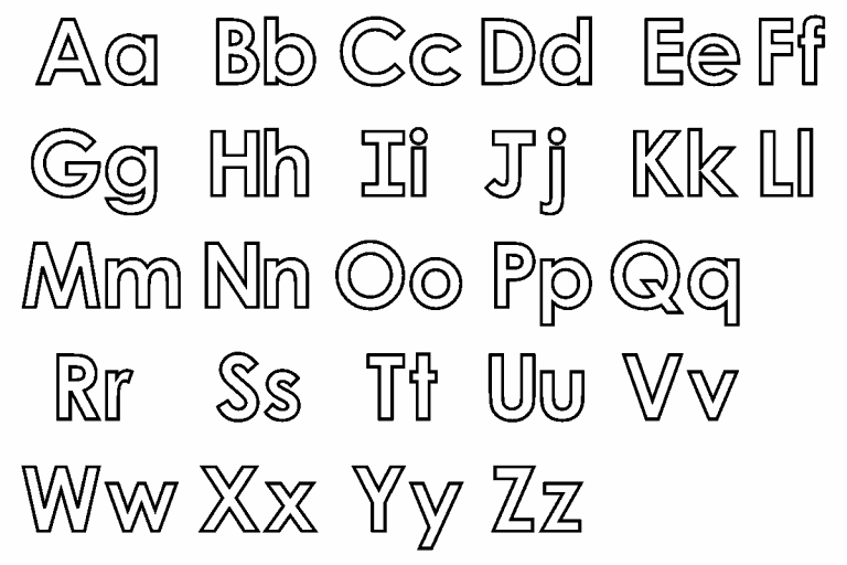 Big and Small Letters coloring page Coloring Pages 4 U