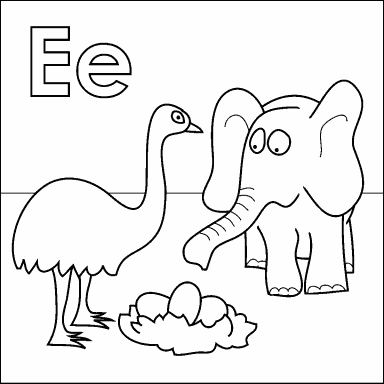 Letter E