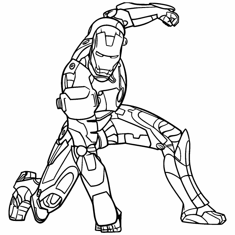 Iron Man coloring page - Coloring Pages 4 U