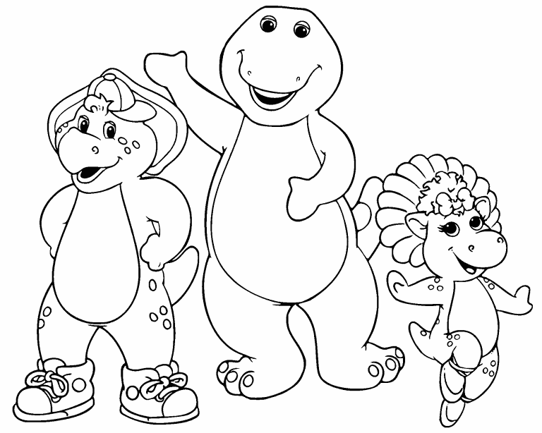 Barney and Friends coloring page  Coloring Pages 4 U