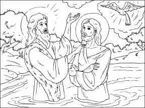 Jesus Baptised by John