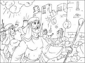 Joshua at the walls of Jericho