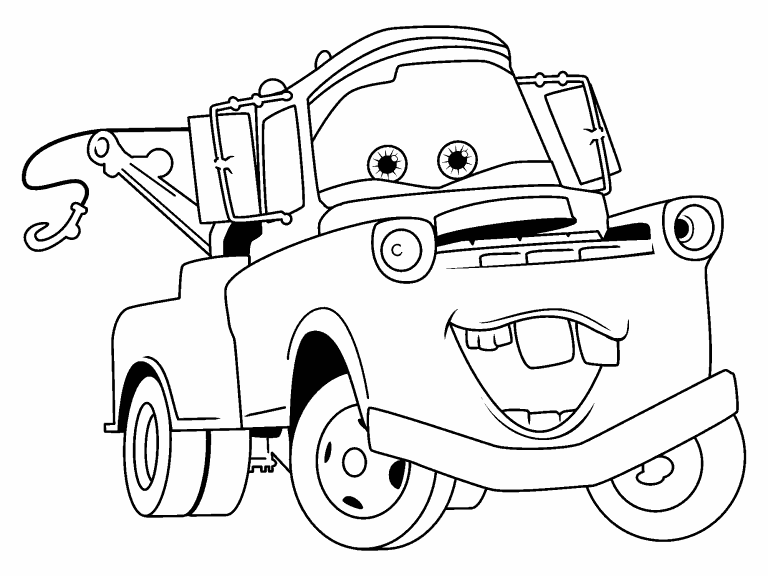 Tow Mater coloring page - Coloring Pages 4 U