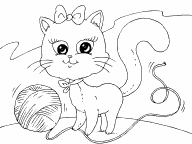 Kitten and Yarn