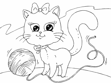 Kitten and Yarn