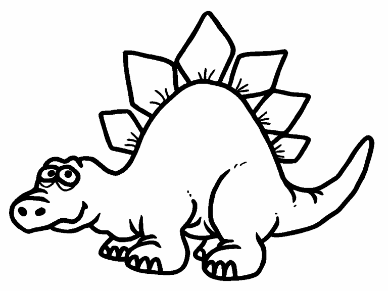 Stegg Stegosaurus coloring page - Coloring Pages 4 U