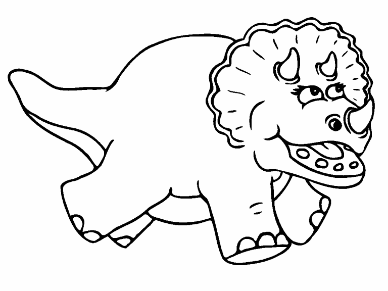 Trixi Triceratops coloring page - Coloring Pages 4 U