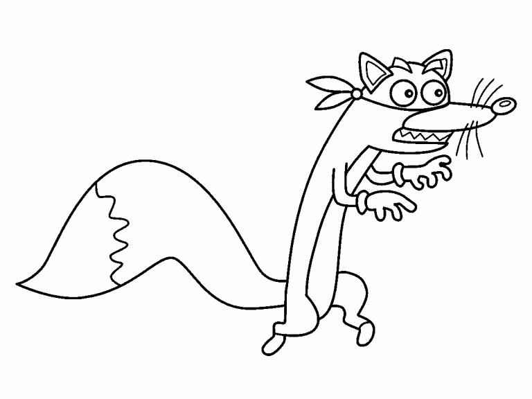 Download Swiper the Fox coloring page - Coloring Pages 4 U