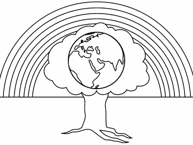 Earth Tree Rainbow
