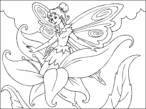 Fairy on a Flower
