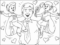 Father and Kids