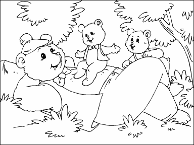 Papa Bear and Cubs