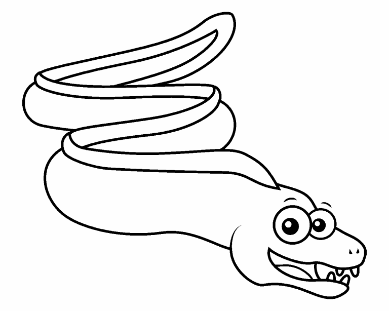 Moray Eel coloring page - Coloring Pages 4 U