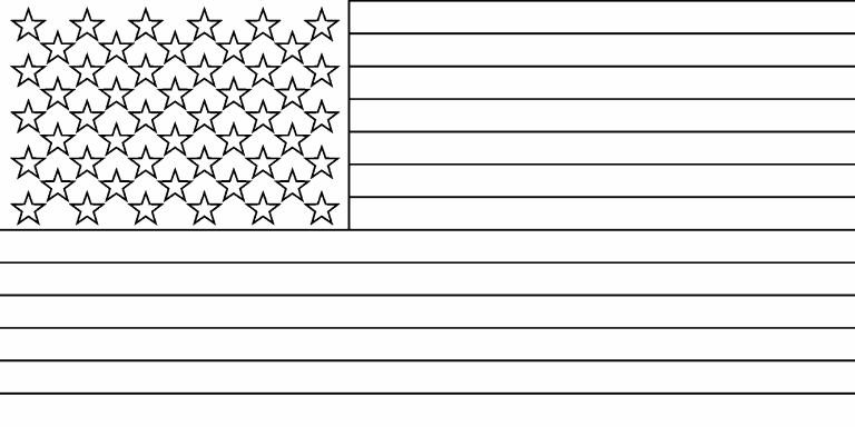 American flag coloring page - Coloring Pages 4 U