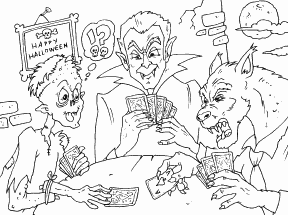 Monsters playing Cards