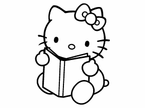 Hello Kitty Reading