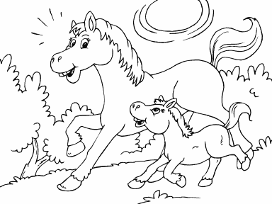 Horse and Foal