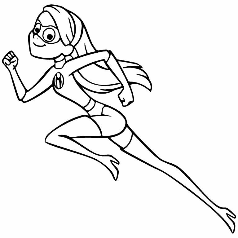 incredibles violet coloring pages