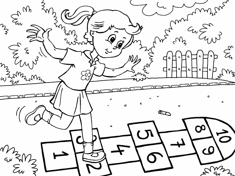 Hopscotch Clipart Illustration Royalty Coloring Visekart Template Hopscotch Clipart Illustration Royalty Coloring Visekart Template