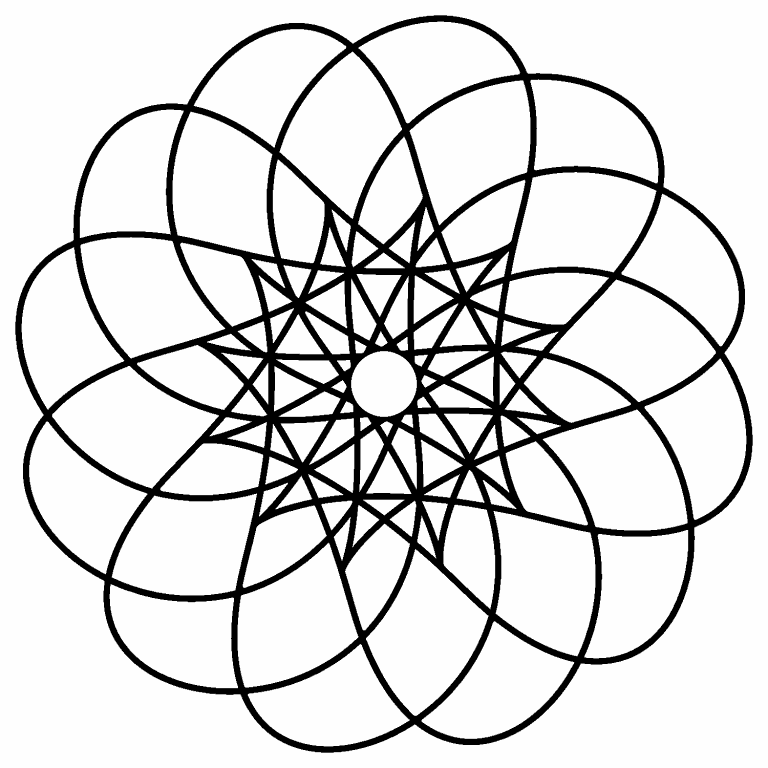 Download Rhododendron Mandala coloring page - Coloring Pages 4 U