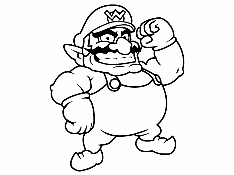 28+ new collection Wario Coloring Pages - 1 : Mario coloring pages