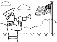 Soldier playing Bugle