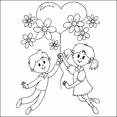 Kids and Heart Balloon