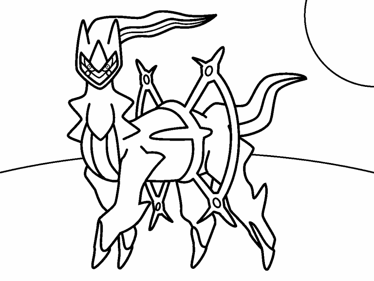 Pokemon Arceus Printable Coloring Pages.