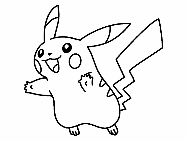 Pokemon coloring picture  Pikachu coloring page, Pokemon coloring