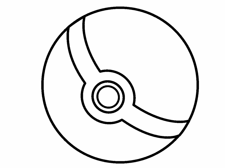 Pokemon Pokeball Coloring Pages Sketch Coloring Page