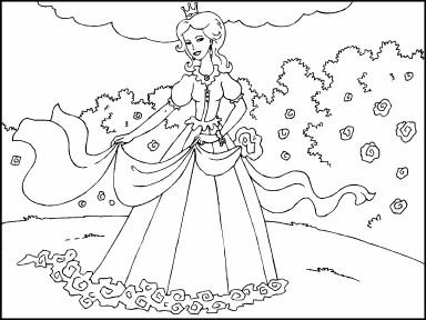 Princess in Rose Garden