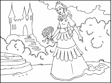 Princess with Bouquet