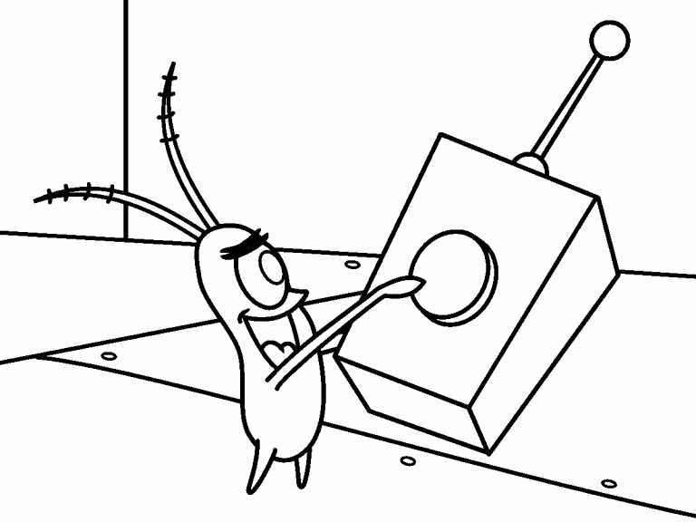 Plankton coloring page - Coloring Pages 4 U