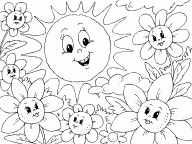 Sun and Flowers