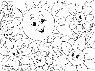Sun and Flowers