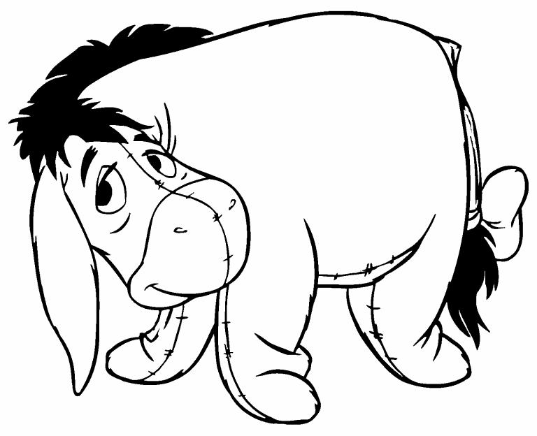 Eeyore coloring page - Coloring Pages 4 U