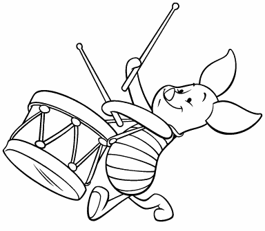 Piglet Drumming