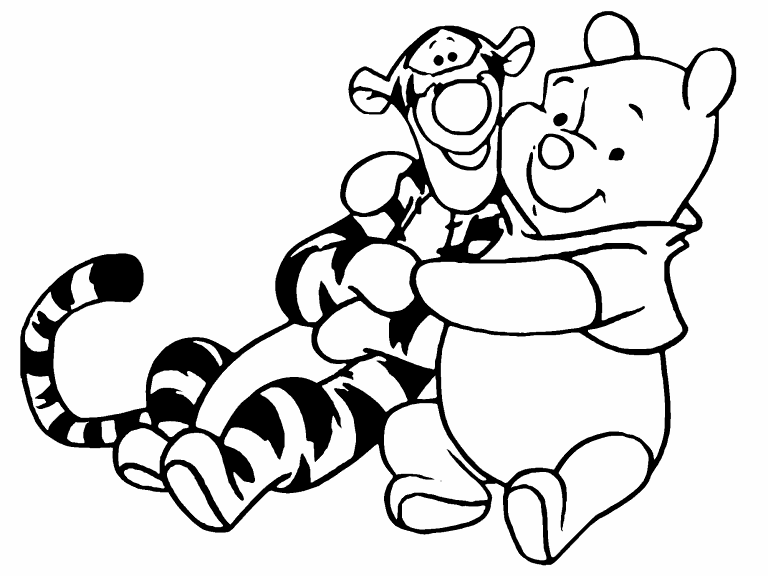 550 Coloring Pages Pooh Bear And Friends  Best Free